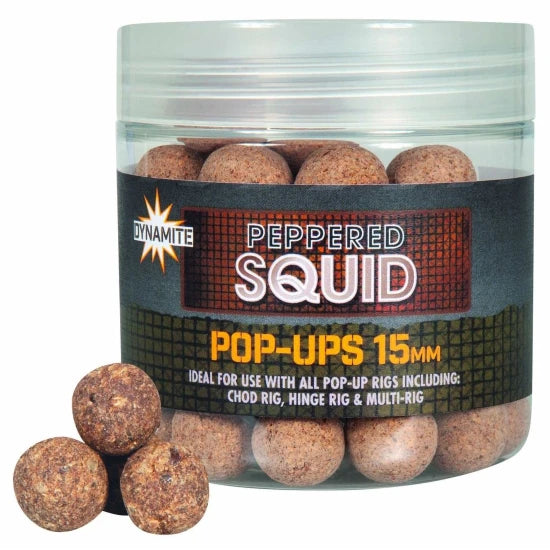 Pop-up Dynamite Baits Peppered Squid Foodbait, 15mm