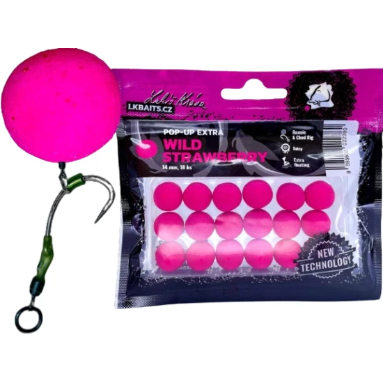 Pop-up Lk Baits Extra Fragi, Roz, 14mm, 18buc/pac