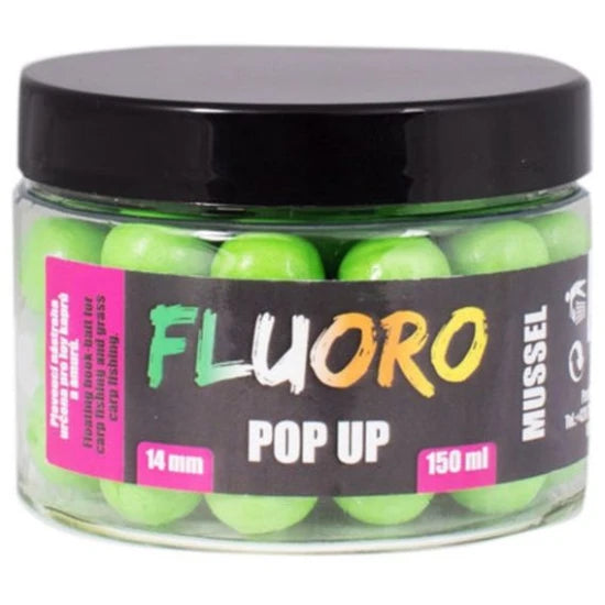 Pop-up Lk Baits Fluoro Boilies, Midii, 14mm, 150ml