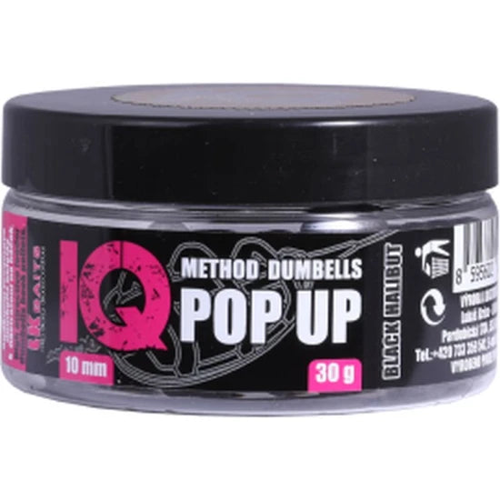 Pop-up Lk Baits Iq Method Dumbels, Black Halibut, 10mm, 30g