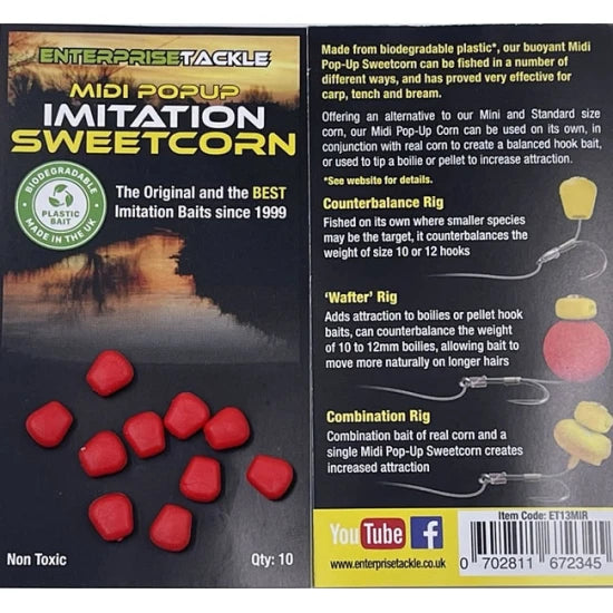 Porumb Artificial Flotant Enterprise Tackle Midi Pop-up Sweetcorn 10 Buc/plic