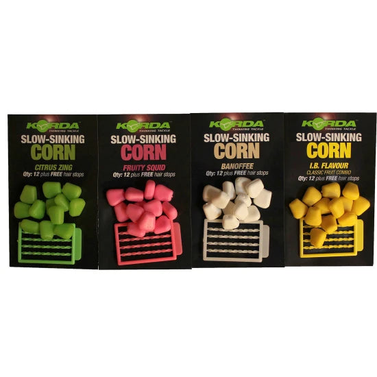Porumb Artificial Korda Slow Sinking Corn, Banoffee, White, 12buc/pac