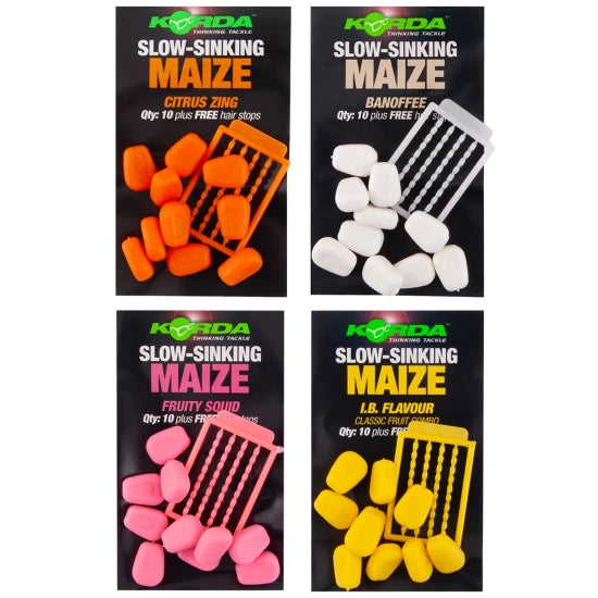 Porumb Artificial Korda Slow Sinking Maize, Ib, Yellow, 10buc/pac