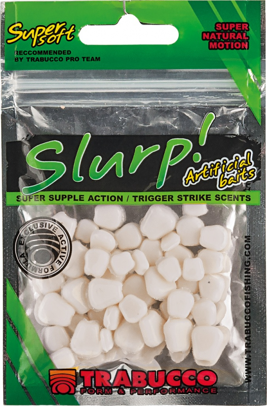 Porumb Artificial Trabucco Slurp Bait Corn, White, 50buc/plic