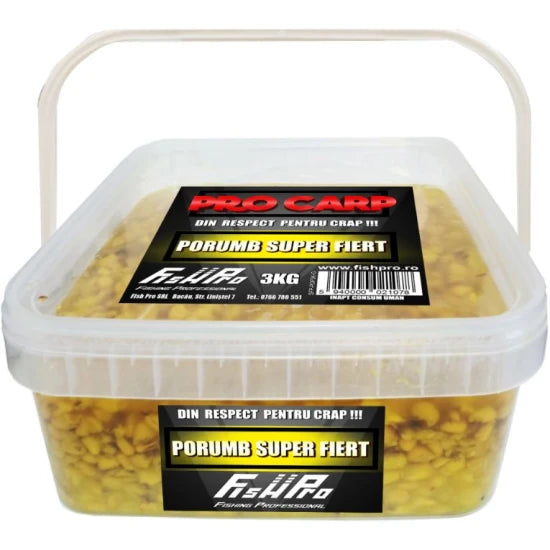 Porumb Super Fiert Fish Pro Galeata, Porumb, 3kg