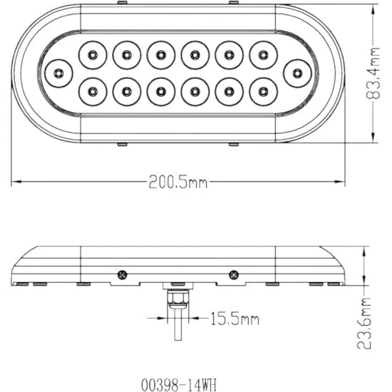 Proiector Led Subacvatic Allroundmarin, 14 Led-uri, Alb