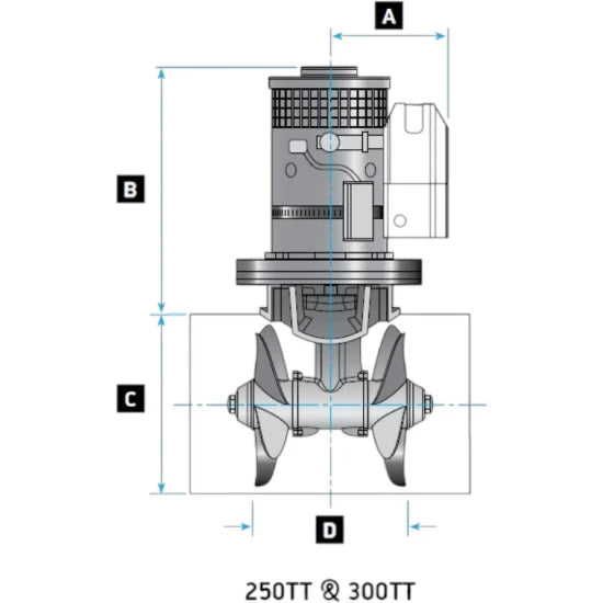 Propulsor De Prova Lewmar Bow Thruster 250tt 8.0