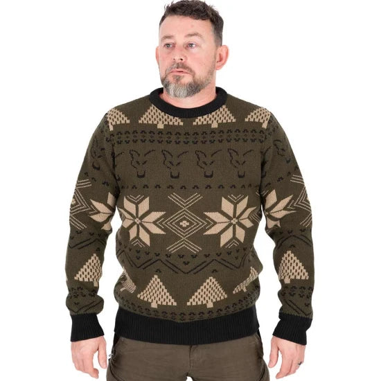 Pulover Fox Festive Jumper, Marime 4xl