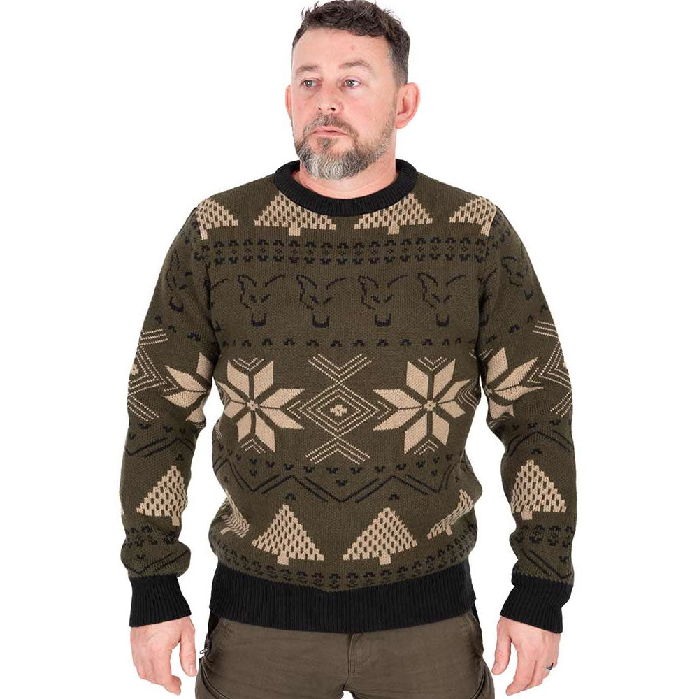 Pulover FOX Festive Jumper, Marime 4XL