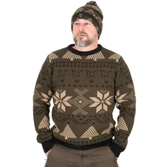 Pulover Fox Festive Jumper, Marime 4xl