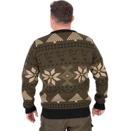 Pulover Fox Festive Jumper, Marime 4xl