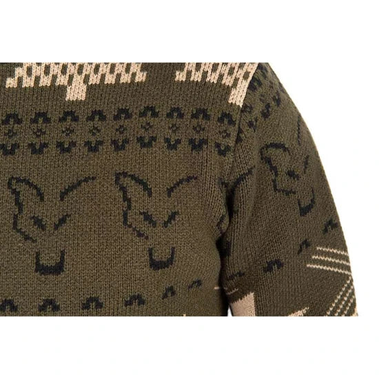 Pulover Fox Festive Jumper, Marime 4xl