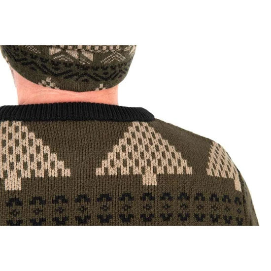 Pulover Fox Festive Jumper, Marime 4xl