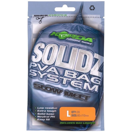 Pungi Pva Korda Solidz Slow Melt, S, 55x100mm, 25buc/pac