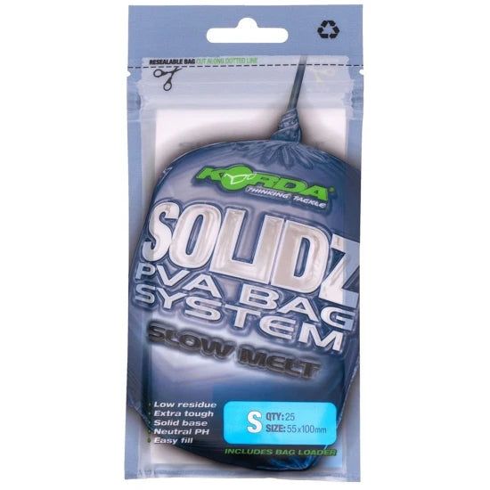 Pungi Pva Korda Solidz Slow Melt, Xs, 45x100mm, 25buc/pac