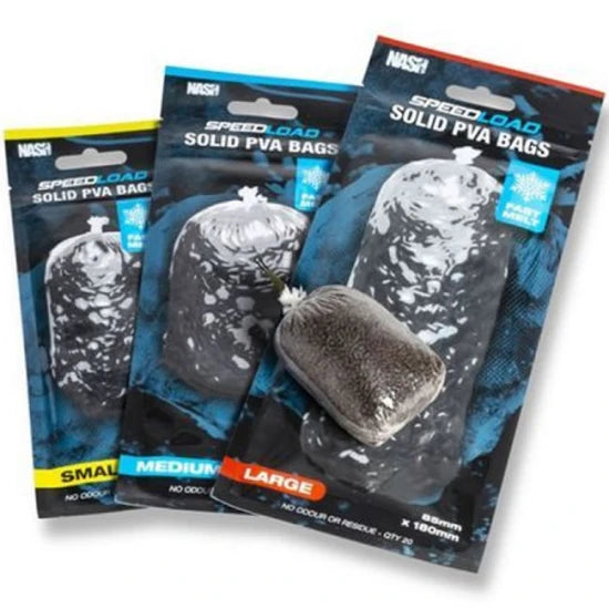 Pungi Solubile Nash Speedload Pva Bags Fast Melt, Medium, 70x155mm