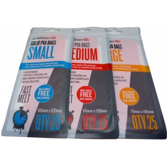 Pungi Solubile Trakker Solid Pva Bags Small, 6x12cm