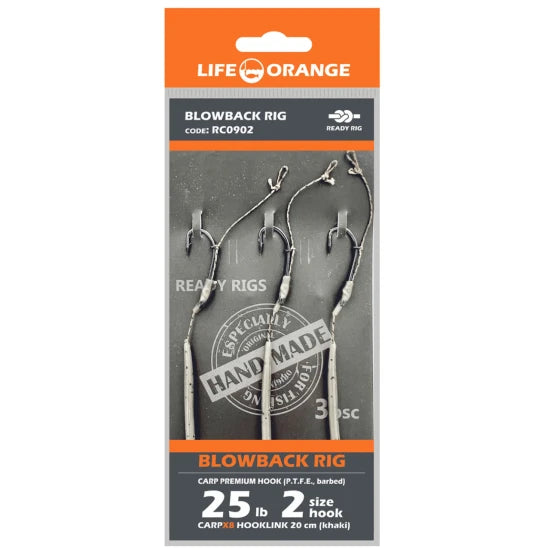 Rig Crap Blowback 06 Orange Series 9 No.4, 20lb, 3buc/pac