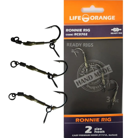 Rig Crap Ronnie Rig 08 Orange Series 7 No.8, 20lb, 3buc/pac