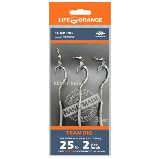 Rig Crap Team Rig 02 Orange Series 8 No.2, 35lb, 20cm, 3buc/pac