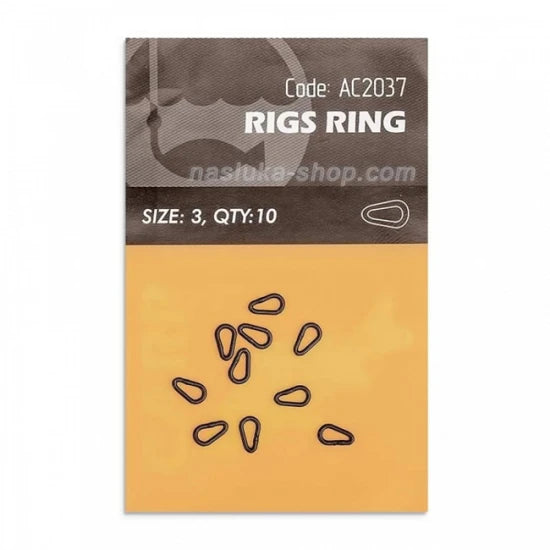 Rig Rings Orange Ovale 3mm  10buc
