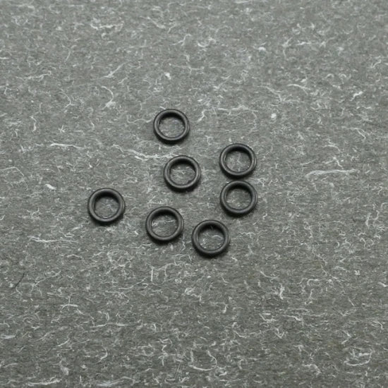 Rig Rings Orange Rotunde 3mm Negru Mat 10buc