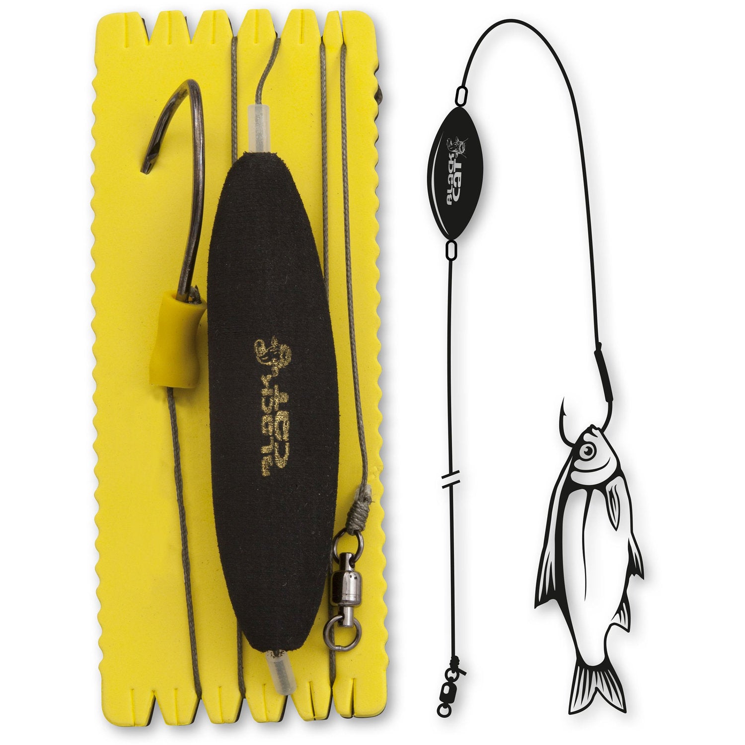 Rig Somn Black Cat 10/0 U-Float Rig Single Hook XL
