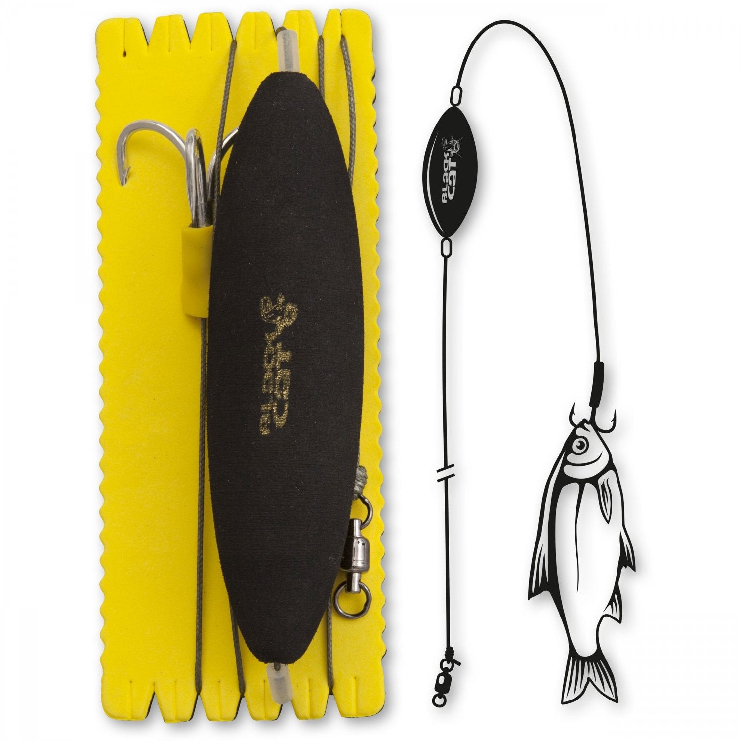 Rig Somn Black Cat 2/0 U-Float Rig Treble L
