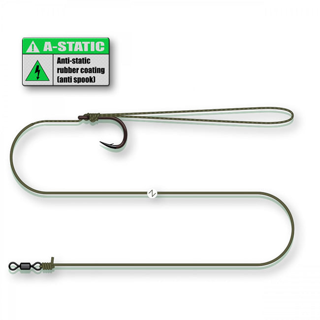 Rig Somn Madcat Coated Pellet A-Static Sinking 70cm 3/0 0.90-1.35mm