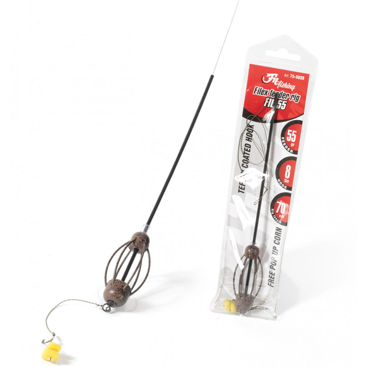 Rig cu Momitor Filfishing Filex 70cm 25lb, Carlig Nr.6, 55g, 1buc/pac