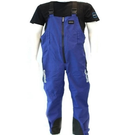 Salopeta Impermeabila Shimano Bibbrace Royal Blue Marime Xl