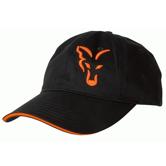 SAPCA FOX BASEBALL CAP BLACK AND ORANGE