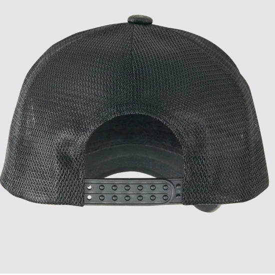 Sapca Varivas Pu Leather Mesh Black