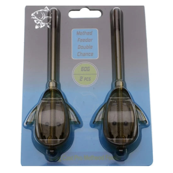 Set 2buc Pro Fl Method Feeder Double Chance 60g