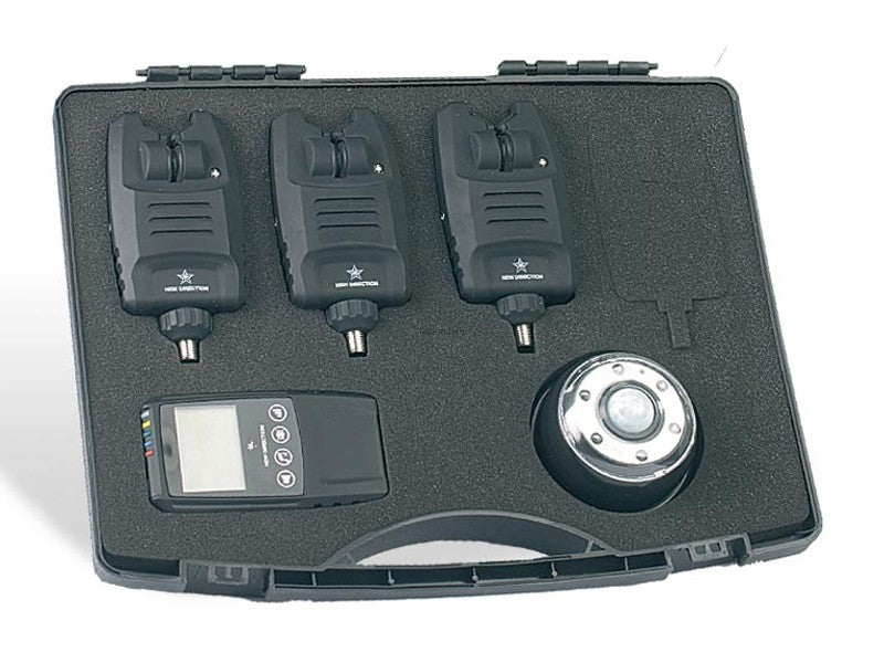 SET AVERTIZOR JAXON + CENTRALA CARP SENSITIVE XTR 3 POSTURI