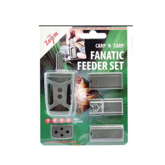 SET COS FEEDER CARP ZOOM FANATIC 10-20-30-40GR