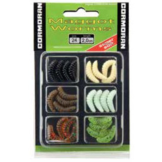 SET NALUCI CORMORAN MAGGOT WORMS S1 2CM DIV.CULORI 24BUC