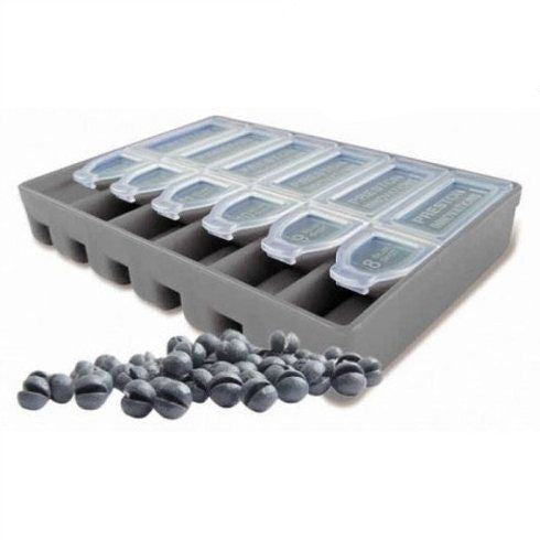SET PLUMBI PRESTON SUPER SOFT LEAD SHOT LARGE DISPENSER 6 COMPARTIMENTE SSG-6