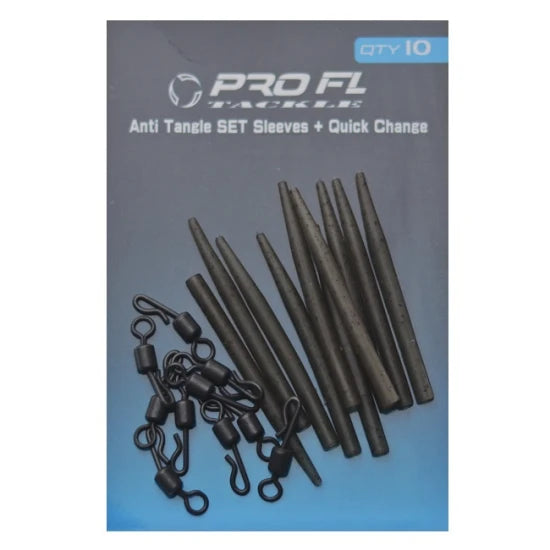 Set Pro Fl Conuri Anti Tangle Sleeves 60mm Plus Vartej Rapid 10buc