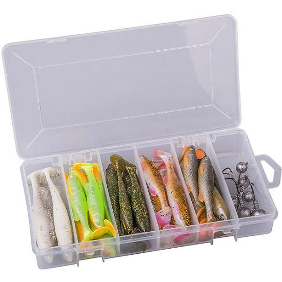 SET SAVAGE NALUCI SI ACCESORII GEAR FAT MINNOW T-TAIL 30+6BUC