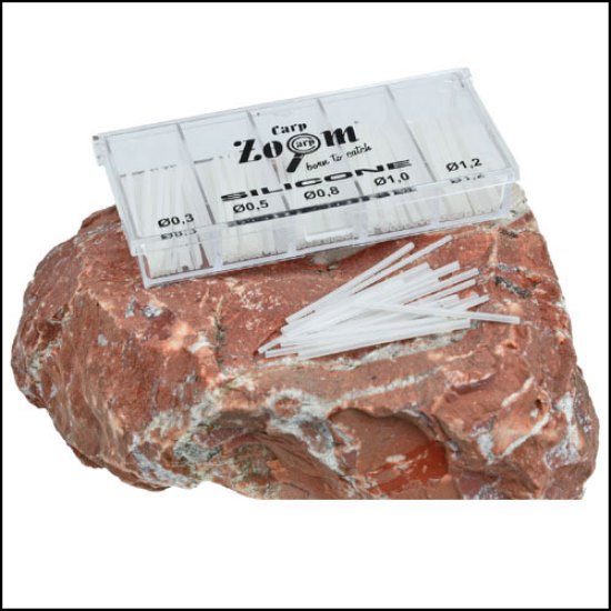 SET TUBURI SILICON 0.3, 0.5, 0.8, 1.0, 1.2MM transparent CARP ZOOM