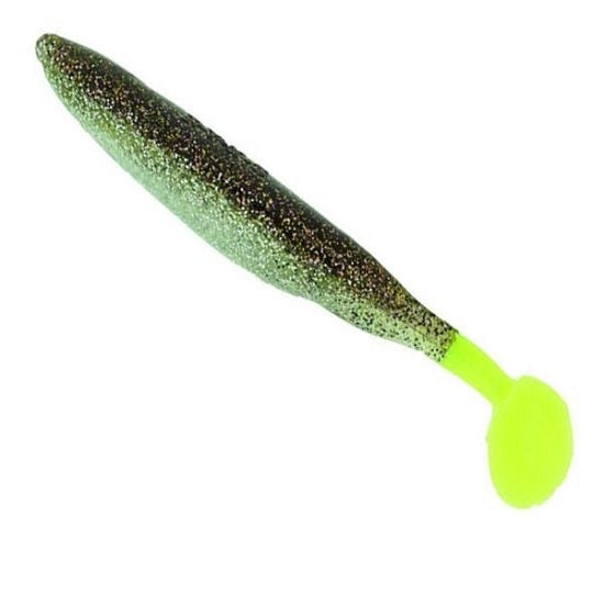 SHAD BASS ASSASIN DIE DAPPER  13CM CHARTRUESE DOG