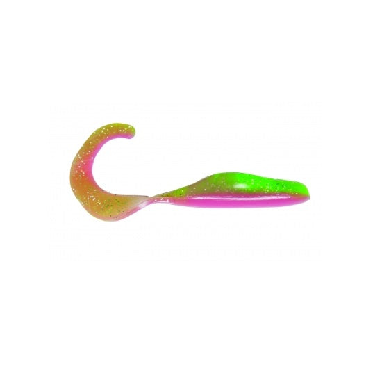 SHAD BASS ASSASSIN CURLY SHAD 10CM ELECTRIC CHICKEN 10BUC