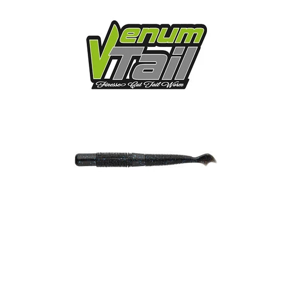 Shad Biwaa Venum Tail Black And Blue 10cm 10buc/plic