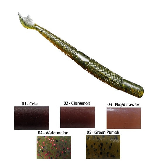SHAD BIWAA VENUM TAIL CINNAMON 10CM 10BUC/PLIC