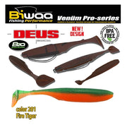 Shad Biwaa Deus 13cm 201 Fire Tiger 5buc/plic