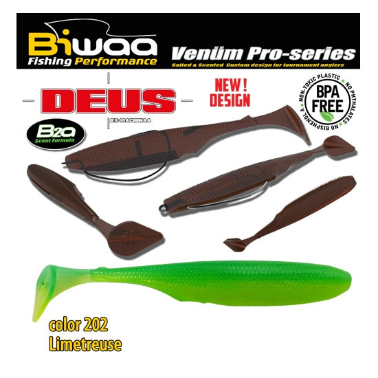 SHAD Biwaa DEUS 15cm 202 Limetreuse 4buc/plic