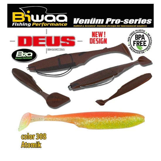 Shad Biwaa Deus 2" 5.1cm 308 Atomik 14buc/plic