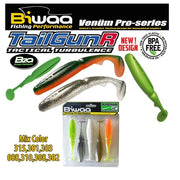 Shad Biwaa Tailgunr Swimbait 3.5" 9cm Mix Color 7buc/plic
