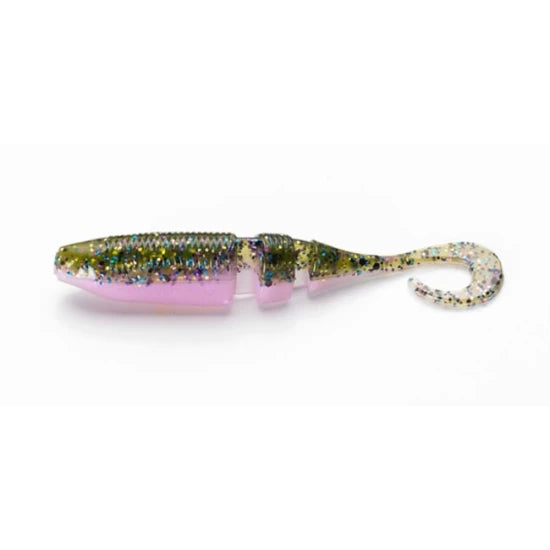 Shad Lake Fork Sickle Tail Baby Shad 2.25 Inch.violet Shad 15/pac
